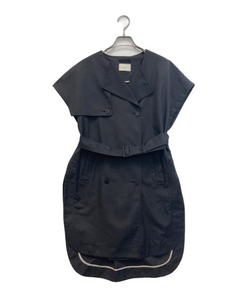 LE PHIL（ル フィル）LE PHIL (ル フィル) トレンチロングジレ ブラック サイズ:1の古着・服飾アイテム