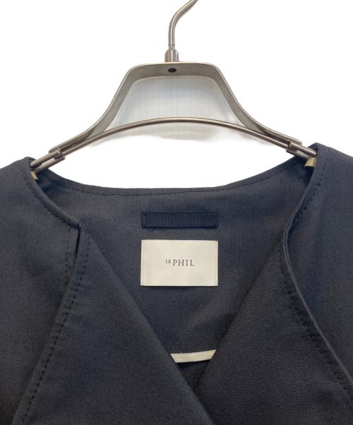 LE PHIL（ル フィル）LE PHIL (ル フィル) トレンチロングジレ ブラック サイズ:1の古着・服飾アイテム