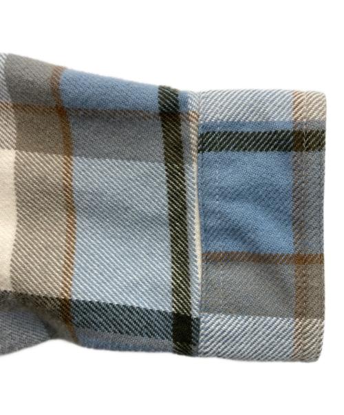 Patagonia（パタゴニア）Patagonia (パタゴニア) Fjord Flannel Shirt/フィヨルドフランネルシャツ アイボリー×ブルー サイズ:Mの古着・服飾アイテム