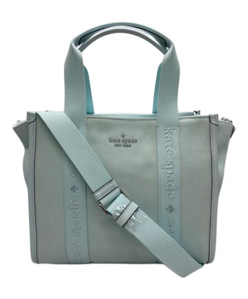 Kate Spade（ケイトスペード）Kate Spade (ケイトスペード) キップ キャンバス スモール トート ブルー 未使用品の古着・服飾アイテム