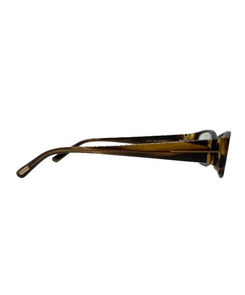 TOM FORD（トムフォード）TOM FORD (トムフォード) スクエアフレーム眼鏡 ブラウン サイズ:54□17-135の古着・服飾アイテム