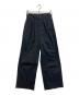 MHL（マーガレットハウエル）の古着「CRISP COTTON TWILL コットンワイドパンツ」｜ブラック
