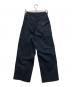 MHL (マーガレットハウエル) CRISP COTTON TWILL コットンワイドパンツ ブラック：7000円