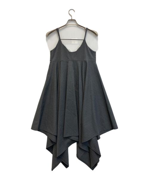 POPPY（ポピー）POPPY (ポピー) Handkerchief hem lace cami tunic チュニック グレー サイズ:FREEの古着・服飾アイテム
