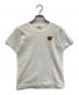 PLAY COMME des GARCONS（プレイコムデギャルソン）の古着「ハートワッペンＴシャツ」｜ホワイト