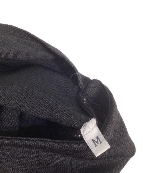 MM6 Maison Margiela（エムエムシックスメゾンマルジェラ）MM6 Maison Margiela (エムエムシックスメゾンマルジェラ) レーヨン・ナイロン フレアニットワンピース ブラック サイズ:Sの古着・服飾アイテム