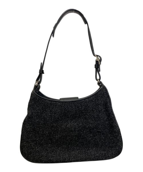 COACH（コーチ）COACH (コーチ) ツイードワンショルダーミニバッグ グレーの古着・服飾アイテム