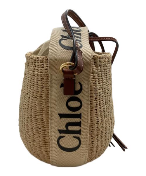 Chloe（クロエ）Chloe (クロエ) mifuko (ミフコ) Woodyスモールバスケット ベージュの古着・服飾アイテム