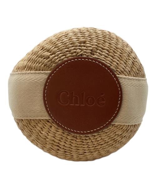 Chloe（クロエ）Chloe (クロエ) mifuko (ミフコ) Woodyスモールバスケット ベージュの古着・服飾アイテム