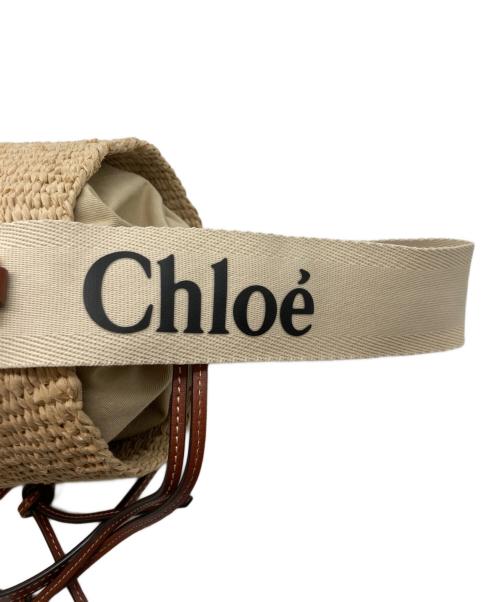 Chloe（クロエ）Chloe (クロエ) mifuko (ミフコ) Woodyスモールバスケット ベージュの古着・服飾アイテム