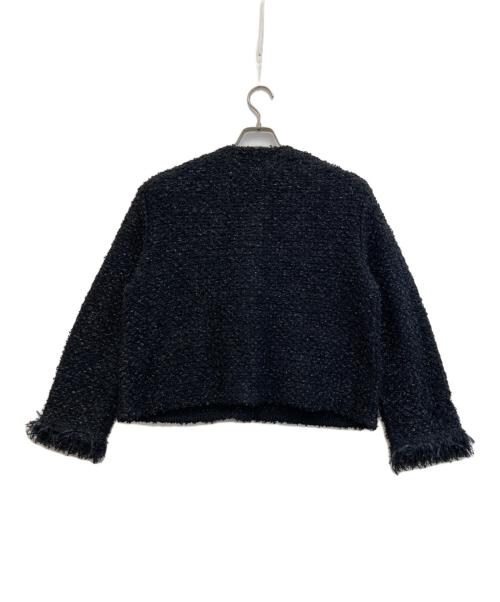 UNITED ARROWS TOKYO（ユナイテッドアローズトウキョウ）UNITED ARROWS TOKYO (ユナイテッドアローズトウキョウ) ファンシーツイードカーディガン ブラック サイズ:無しの古着・服飾アイテム