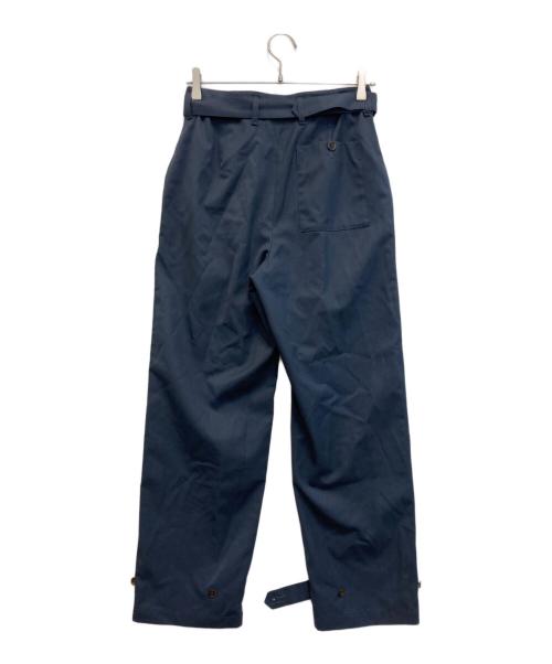 MACKINTOSH PHILOSOPHY（マッキントッシュ フィロソフィー）MACKINTOSH PHILOSOPHY (マッキントッシュ フィロソフィー) ウールギャバジンタックワイドスラックス ネイビー サイズ:2の古着・服飾アイテム