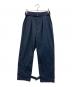 MACKINTOSH PHILOSOPHY（マッキントッシュ フィロソフィー）の古着「ウールギャバジンタックワイドスラックス」｜ネイビー