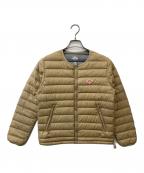 DANTONダントン）の古着「Crew Neck Inner Down Jacket」｜ブラウン