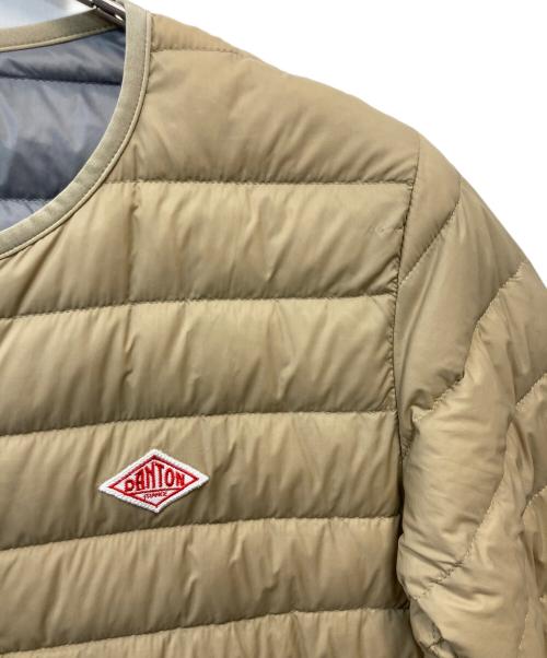 DANTON（ダントン）DANTON (ダントン) Crew Neck Inner Down Jacket ブラウン サイズ:38の古着・服飾アイテム