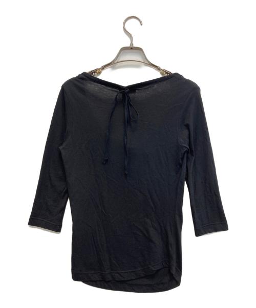 Vivienne Westwood RED LABEL（ヴィヴィアンウエストウッドレッドレーベル）Vivienne Westwood RED LABEL (ヴィヴィアンウエストウッドレッドレーベル) オーブ・リボンロゴカットソー ブラック サイズ:2の古着・服飾アイテム
