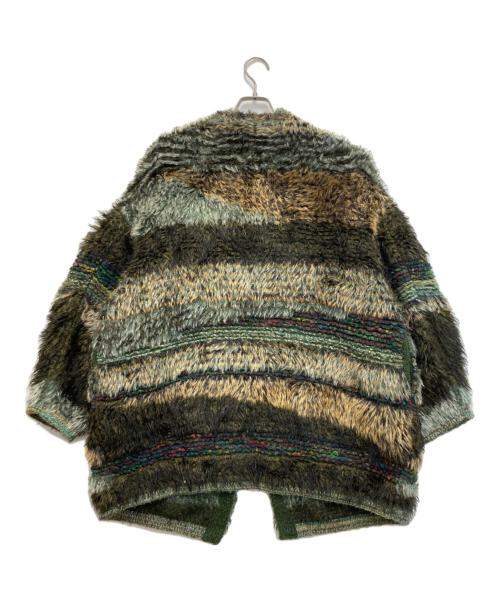 Mame Kurogouchi（マメクロゴウチ）mame kurogouchi (マメクロゴウチ) Mountainscape Gradation Knitted Coat グリーン サイズ:2の古着・服飾アイテム