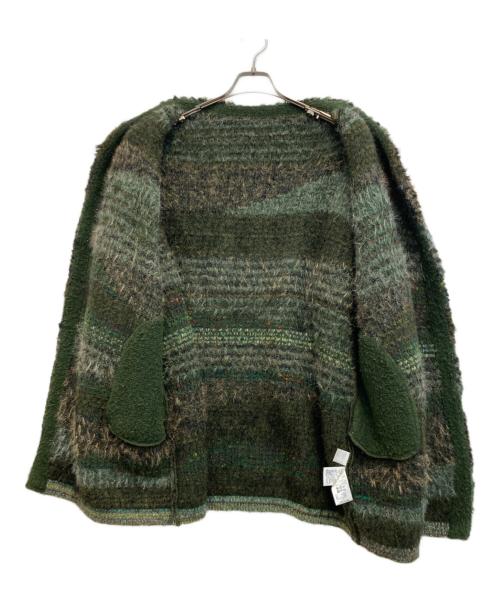 Mame Kurogouchi（マメクロゴウチ）mame kurogouchi (マメクロゴウチ) Mountainscape Gradation Knitted Coat グリーン サイズ:2の古着・服飾アイテム