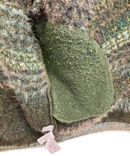 Mame Kurogouchi（マメクロゴウチ）mame kurogouchi (マメクロゴウチ) Mountainscape Gradation Knitted Coat グリーン サイズ:2の古着・服飾アイテム