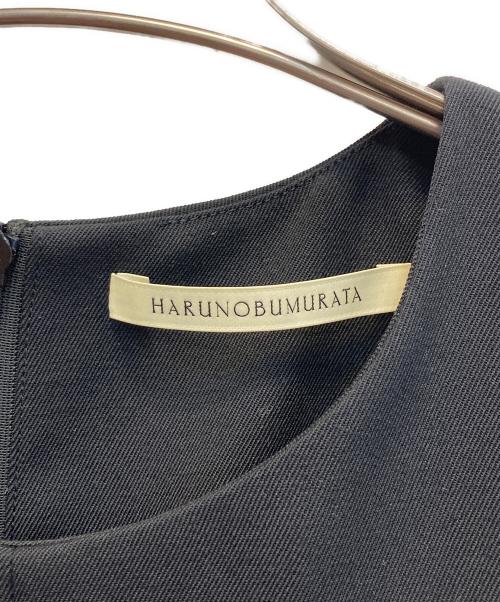 HARUNOBUMURATA（ハルノブ ムラタ）HARUNOBUMURATA (ハルノブ ムラタ) GIULIA ウールノースリーブワンピース ブラック サイズ:38の古着・服飾アイテム