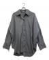 HARUNOBUMURATA（ハルノブ ムラタ）の古着「25AW MARIALUISA WOOL GATHERED SHIRT WITH BUCKLE」｜グレー