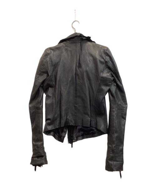 EKAM（エカム）EKAM (エカム) スエード切替ラムレザージャケット ブラック サイズ:Lの古着・服飾アイテム