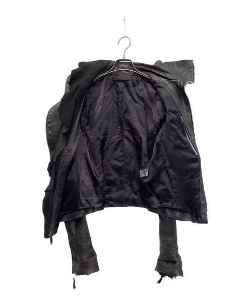 EKAM（エカム）EKAM (エカム) スエード切替ラムレザージャケット ブラック サイズ:Lの古着・服飾アイテム