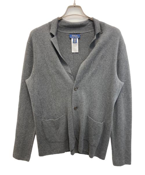 POLO RALPH LAUREN（ポロ・ラルフローレン）POLO RALPH LAUREN (ポロ・ラルフローレン) ニットジャケット グレー サイズ:XLの古着・服飾アイテム