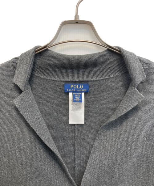 POLO RALPH LAUREN（ポロ・ラルフローレン）POLO RALPH LAUREN (ポロ・ラルフローレン) ニットジャケット グレー サイズ:XLの古着・服飾アイテム