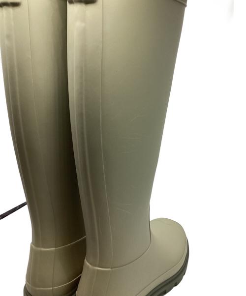 HUNTER（ハンター）HUNTER (ハンター) MAISON KITSUNE (メゾンキツネ) DOWNPOUR TALL BOOTS ダウンポア トールブーツ /レインブーツ グリーン サイズ:UK4の古着・服飾アイテム