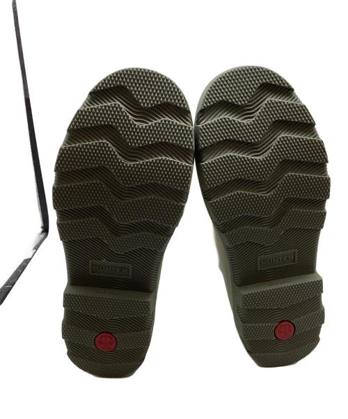 HUNTER（ハンター）HUNTER (ハンター) MAISON KITSUNE (メゾンキツネ) DOWNPOUR TALL BOOTS ダウンポア トールブーツ /レインブーツ グリーン サイズ:UK4の古着・服飾アイテム