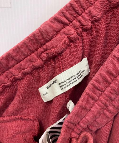 OFFWHITE（オフホワイト）OFFWHITE (オフホワイト) スウェットパンツ レッド サイズ:Sの古着・服飾アイテム