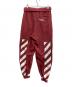 OFFWHITE (オフホワイト) スウェットパンツ レッド サイズ:S：12000円