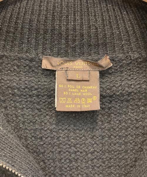 LOUIS VUITTON（ルイ ヴィトン）LOUIS VUITTON (ルイ ヴィトン) ドライバーズニットジャケット ブラック サイズ:Lの古着・服飾アイテム