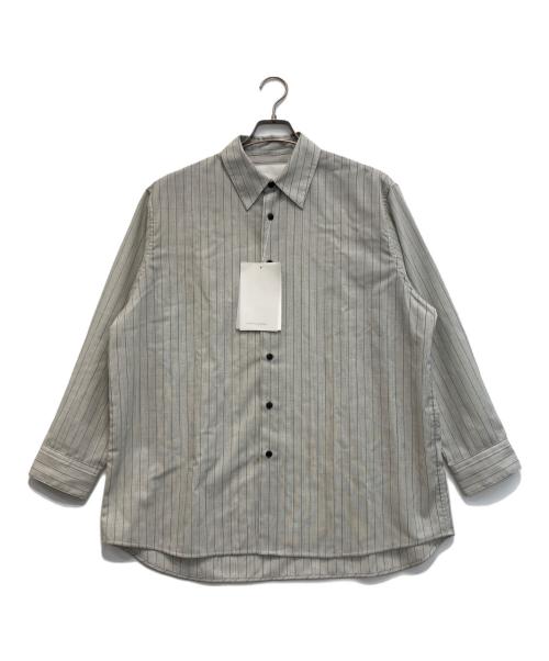 nonnotte（ノノット）nonnotte (ノノット) Oversized Shirt/オーバーサイズ シャツ グレー サイズ:Sの古着・服飾アイテム