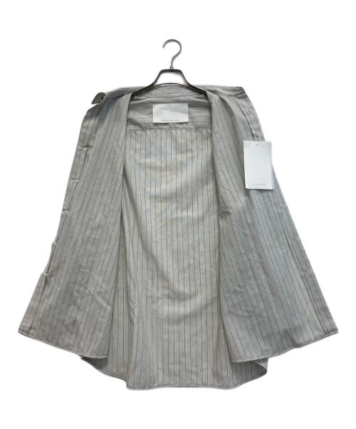 nonnotte（ノノット）nonnotte (ノノット) Oversized Shirt/オーバーサイズ シャツ グレー サイズ:Sの古着・服飾アイテム