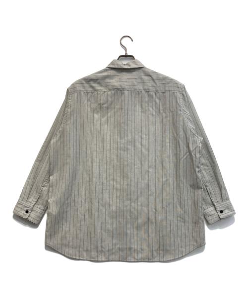 nonnotte（ノノット）nonnotte (ノノット) Oversized Shirt/オーバーサイズ シャツ グレー サイズ:Sの古着・服飾アイテム