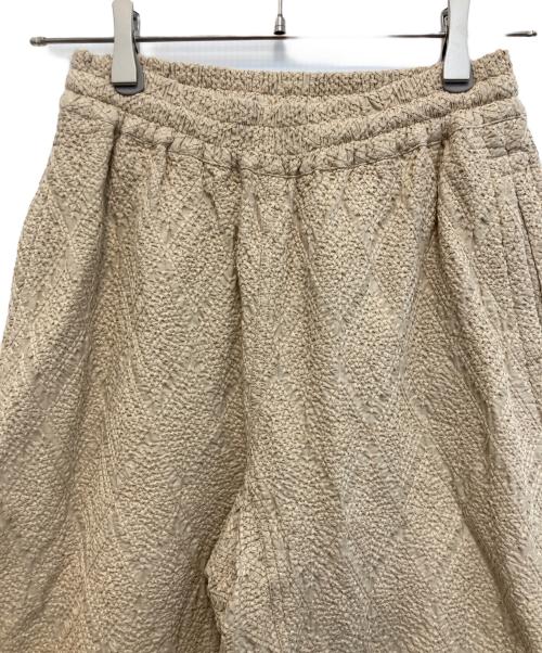 SEEALL（シーオール）SEEALL (シーオール) ELASTIC BAND PANTS / エラスティック バンド パンツ ベージュ サイズ:Mの古着・服飾アイテム