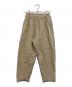SEEALL（シーオール）の古着「ELASTIC BAND PANTS / エラスティック バンド パンツ」｜ベージュ