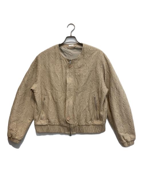 SEEALL（シーオール）SEEALL (シーオール) 23SS ノーカラーブルゾン ベージュ サイズ:3の古着・服飾アイテム