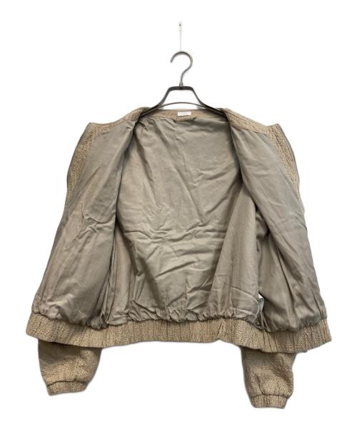 SEEALL（シーオール）SEEALL (シーオール) 23SS ノーカラーブルゾン ベージュ サイズ:3の古着・服飾アイテム