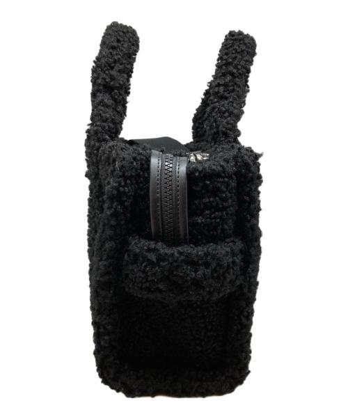 MARC JACOBS（マークジェイコブス）MARC JACOBS (マークジェイコブス) THE TEDDY MINI TOTE /ボア2WAYハンドバッグ ブラックの古着・服飾アイテム