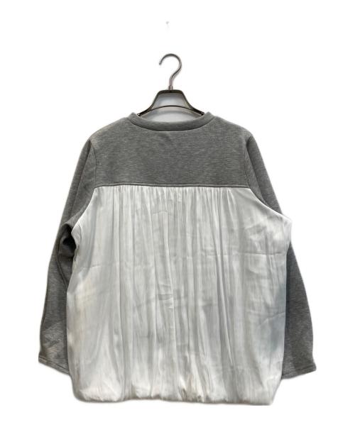 BEARDSLEY（ビアズリー）BEARDSLEY (ビアズリー) 割繊コンビプルオーバー スウェット グレー×ホワイト サイズ:FREEの古着・服飾アイテム