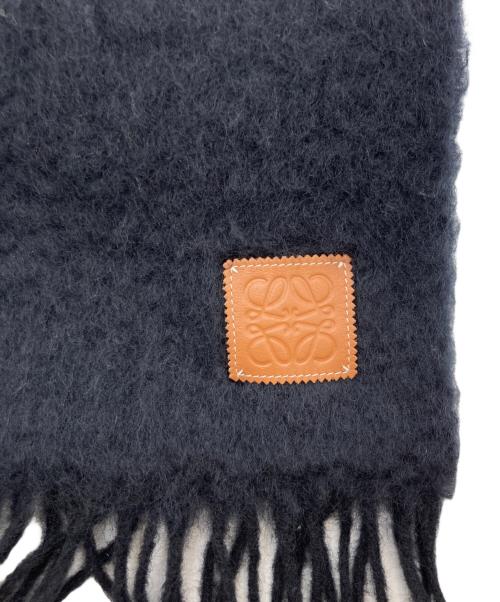 LOEWE（ロエベ）LOEWE (ロエベ) モヘア マフラー ブラック 未使用品の古着・服飾アイテム