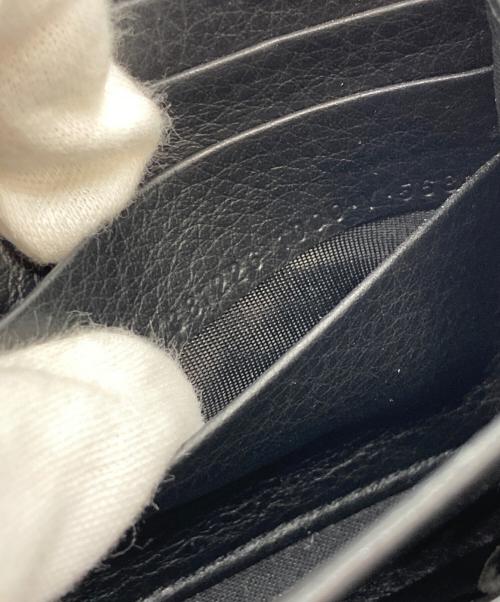 BALENCIAGA（バレンシアガ）BALENCIAGA (バレンシアガ) ペーパー コンチネンタル ジップアラウンドラウンドファスナー財布 ブラックの古着・服飾アイテム