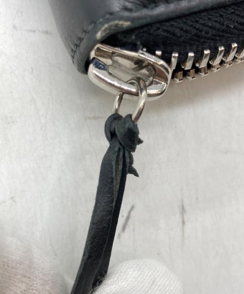 BALENCIAGA（バレンシアガ）BALENCIAGA (バレンシアガ) ペーパー コンチネンタル ジップアラウンドラウンドファスナー財布 ブラックの古着・服飾アイテム