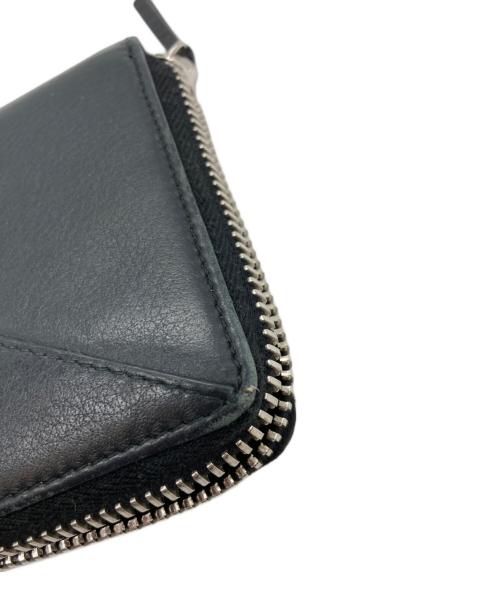BALENCIAGA（バレンシアガ）BALENCIAGA (バレンシアガ) ペーパー コンチネンタル ジップアラウンドラウンドファスナー財布 ブラックの古着・服飾アイテム