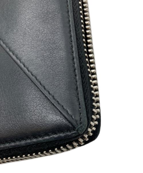 BALENCIAGA（バレンシアガ）BALENCIAGA (バレンシアガ) ペーパー コンチネンタル ジップアラウンドラウンドファスナー財布 ブラックの古着・服飾アイテム