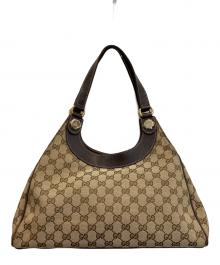 GUCCI（グッチ）の古着「チャーミーショルダーバッグ」｜ベージュ・ダークブラウン