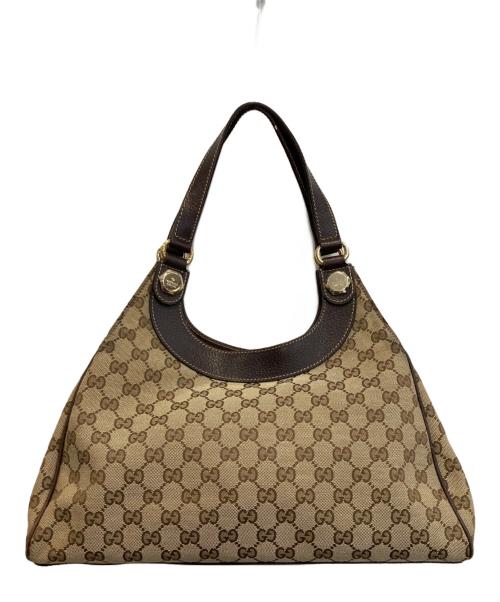 GUCCI（グッチ）GUCCI (グッチ) チャーミーショルダーバッグ ベージュ・ダークブラウンの古着・服飾アイテム